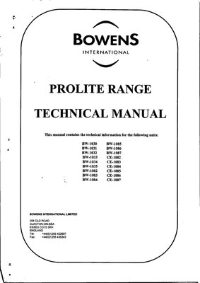 Bowens Prolite Service