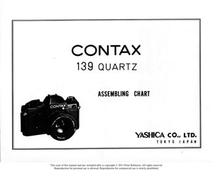 Contax 139 Assembling Chart