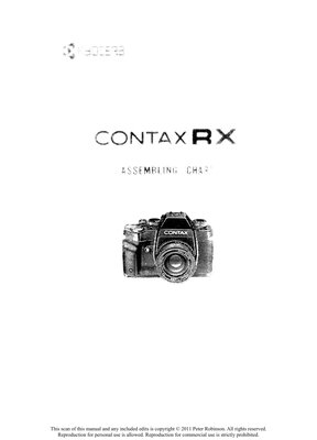 Contax Rx Assembly Chart