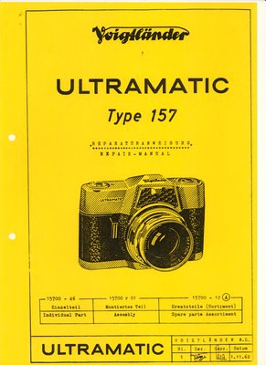 Voigtländer Reparaturanleitung Ultramatic Type 157