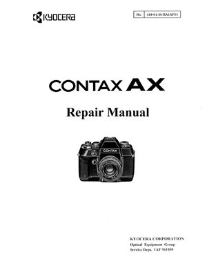 Contax Camera Ax