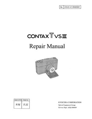 Contax Camera Tvsiii