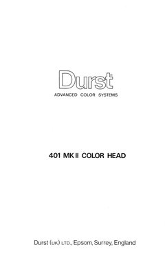 Durst Head 401Mk2