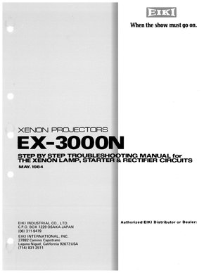 Eiki Projector Xenon