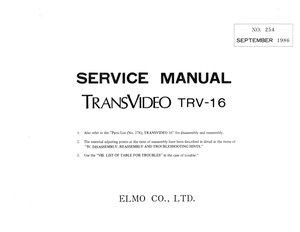 Elmo Projector Trv16