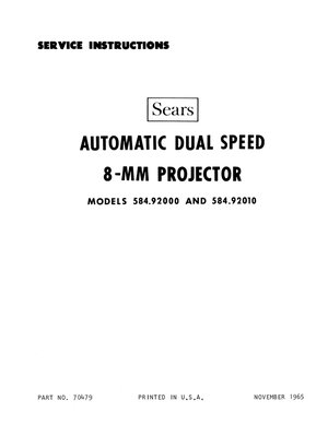 Sears Projector 92000 10