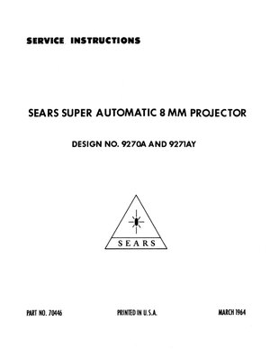 Sears Projector 9270 71