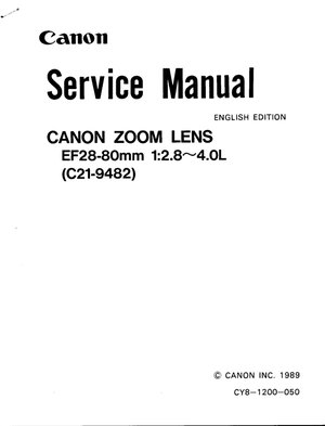 Canon EF28 80 f28 4