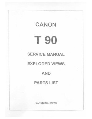 Canon t90 man