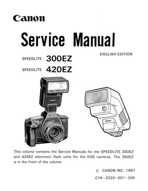 Canon speedlight 300 420ez