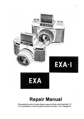Exa Repair Manual