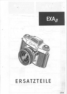 Exakta Exa II Ersatzteile