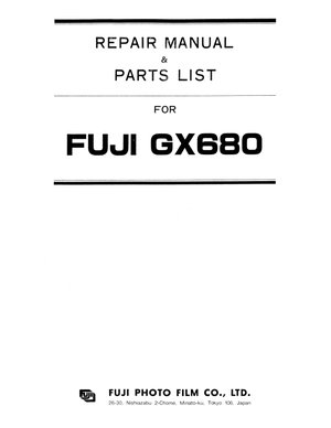 Fuji camera gx680