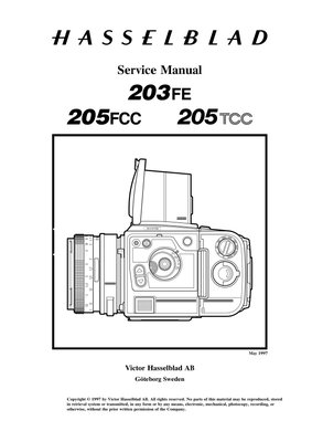 Hasselblad 203fe 205fcc 205tcc