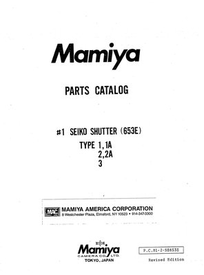 Mamiya RB67 Lenses