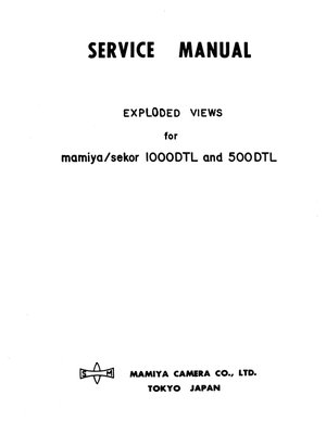 Mamiya camera 500 1000dtl