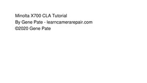 Minolta Tutorial Pate