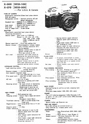Minolta X300 X370 OCR
