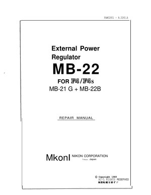 Nikon External Power Regulator MB 22 for F4 F4s Repait