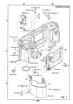 Nikon F100 Parts Diagram
