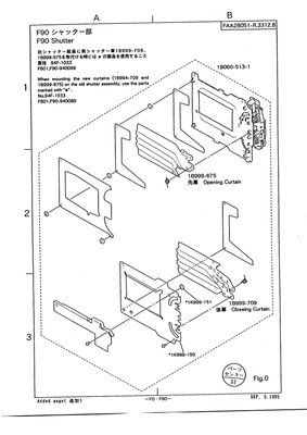 Nikon F90 Parts Diagram
