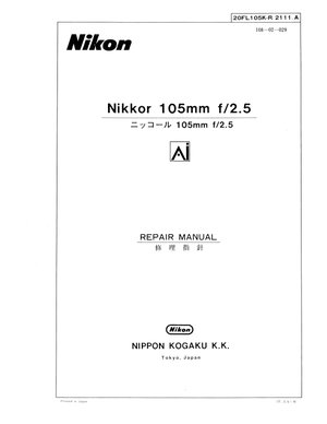 Nikon lens 105