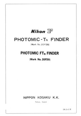 Nikon finder photomic tn