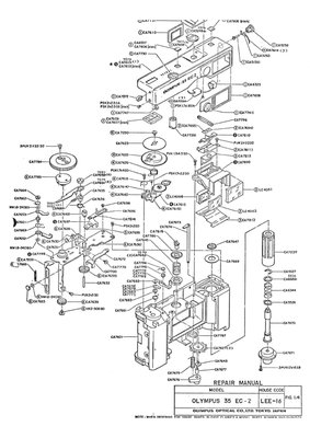 Olympus 35 EC 2 Exploded Parts Diagrams
