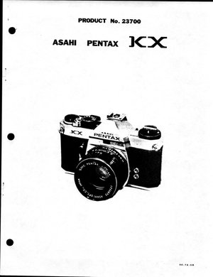 Pentax KX parts diagram