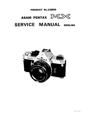 Pentax camera mx