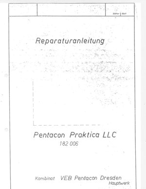 Praktica LLC Reparaturanleitung