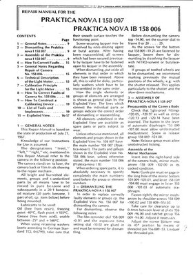 Praktica for the Praktica Nova I Praktica Nova IB