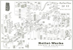 Rollei 2 8E3 Explosionszeichnung