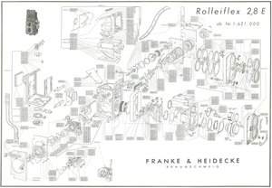 Rollei 2 8E Explosionszeichnung