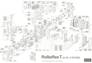Rollei T Explosionszeichnung