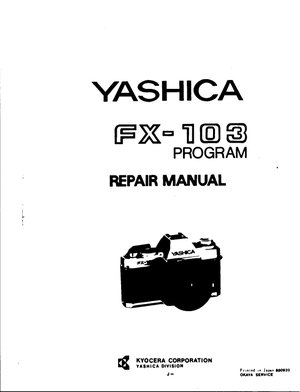 Yashica FX103 Program