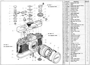 Yashica Electro AX Blueprints