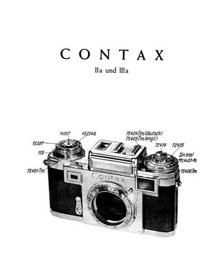 Zeiss camera contax iia iiia