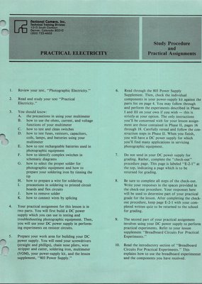 repair course Lesson 12 Study Procedures