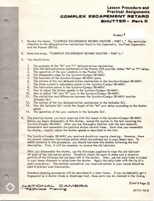 repair course Lesson 9 Study Procedures