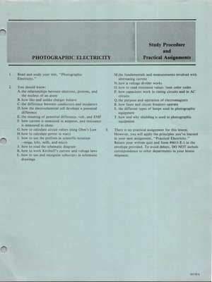 repair course Lesson 11 Study Procedures